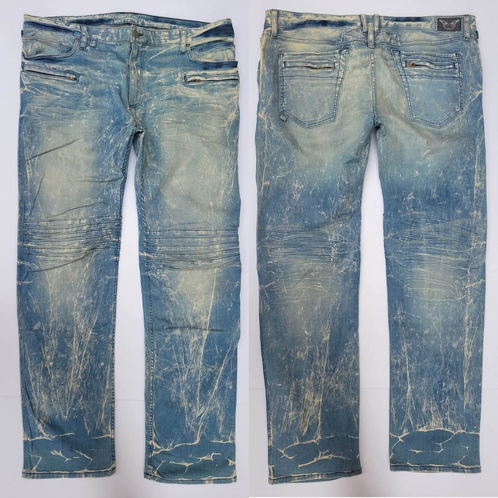 New Men's ROBIN'S JEAN sz 44 MOTARD Slim Straight Jeans